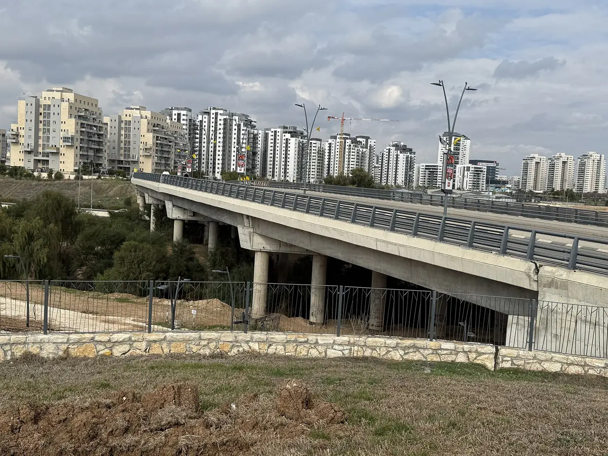 Apartment buildings in the new Carmei Gat neighbourhood in northern Kiryat Gat